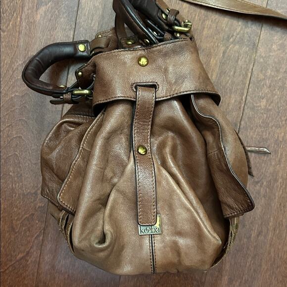 Kooba Brown Leather Women's Bag with Brass Detailing, Butter Soft - Picture 8 of 16